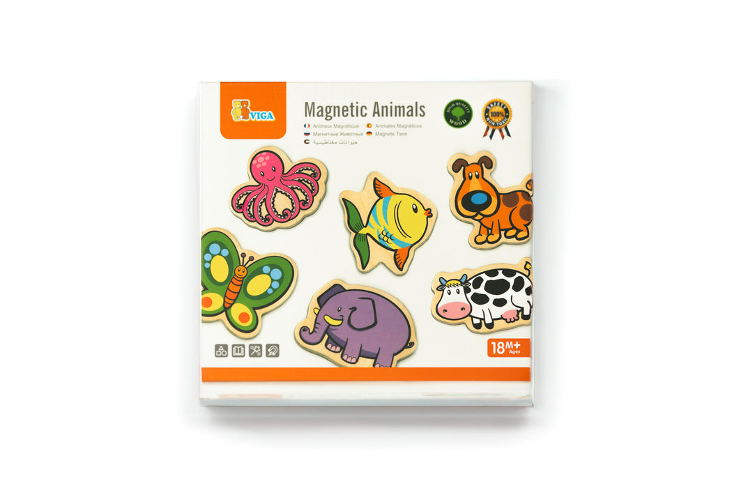 Wooden animal magnets (set of 20)