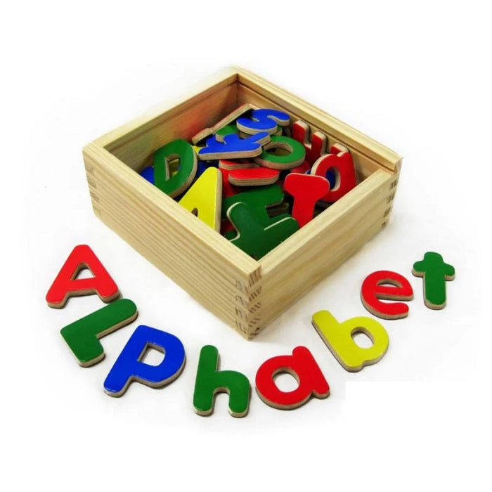 Wooden magnetic letters (set of 52)