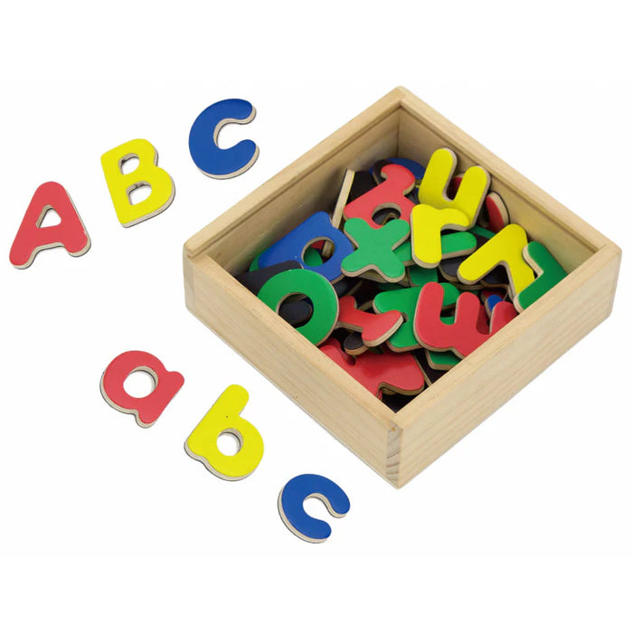 Wooden magnetic letters (set of 52)