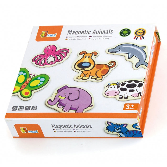 Wooden animal magnets (set of 20)